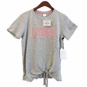 Sweet SOUL NWT “Loved John 3:16” Tie Front Embroidered T Shirt Size Large